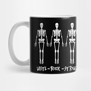 Black White Gay Straight  Skeleton LGBT Pride Human Mug